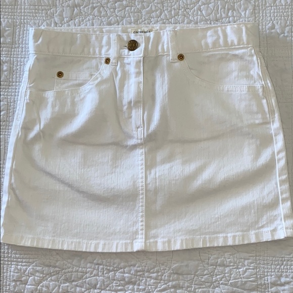 Crewcuts Other - Crewcuts White Girls Denim Skirt Size 10